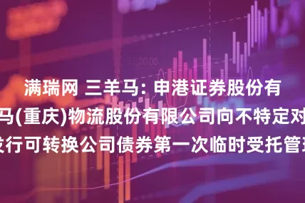 满瑞网 三羊马: 申港证券股份有限公司关于三羊马(重庆)物流股份有限公司向不特定对象发行可转换公司债券第一次临时受托管理事务报告(2025年度)
