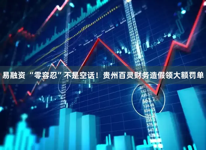 易融资 “零容忍”不是空话！贵州百灵财务造假领大额罚单