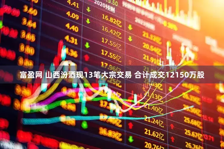 富盈网 山西汾酒现13笔大宗交易 合计成交12150万股
